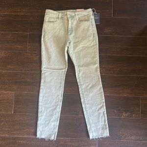 Brand new with tags light green acid washed straight jeans